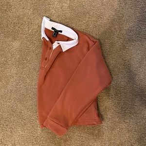 Orange collared sweater